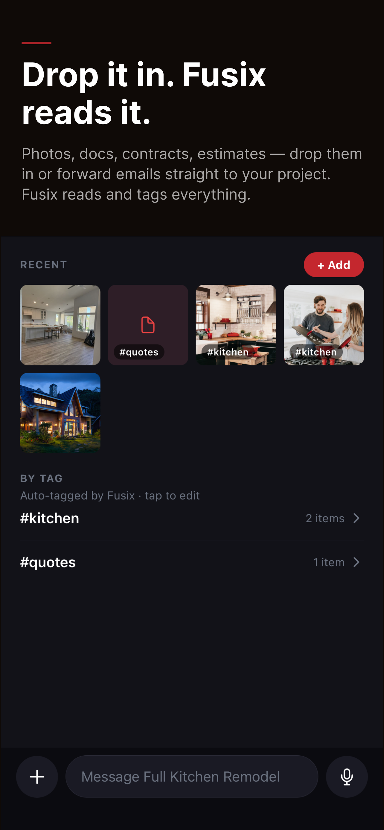 Box — drop files, Fusix reads them
